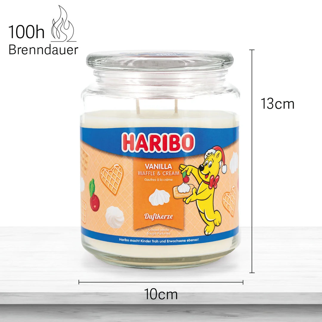 Haribo Vanilla Waffle Cream Scented Candle 510g