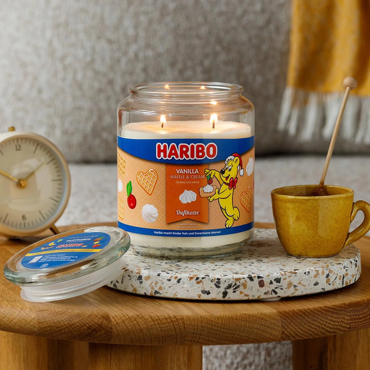 Haribo Vanilla Waffle Cream Scented Candle 510g