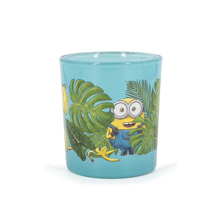 Scented Candle Minions Together Forever in glass jar with cotton wick and yellow wax