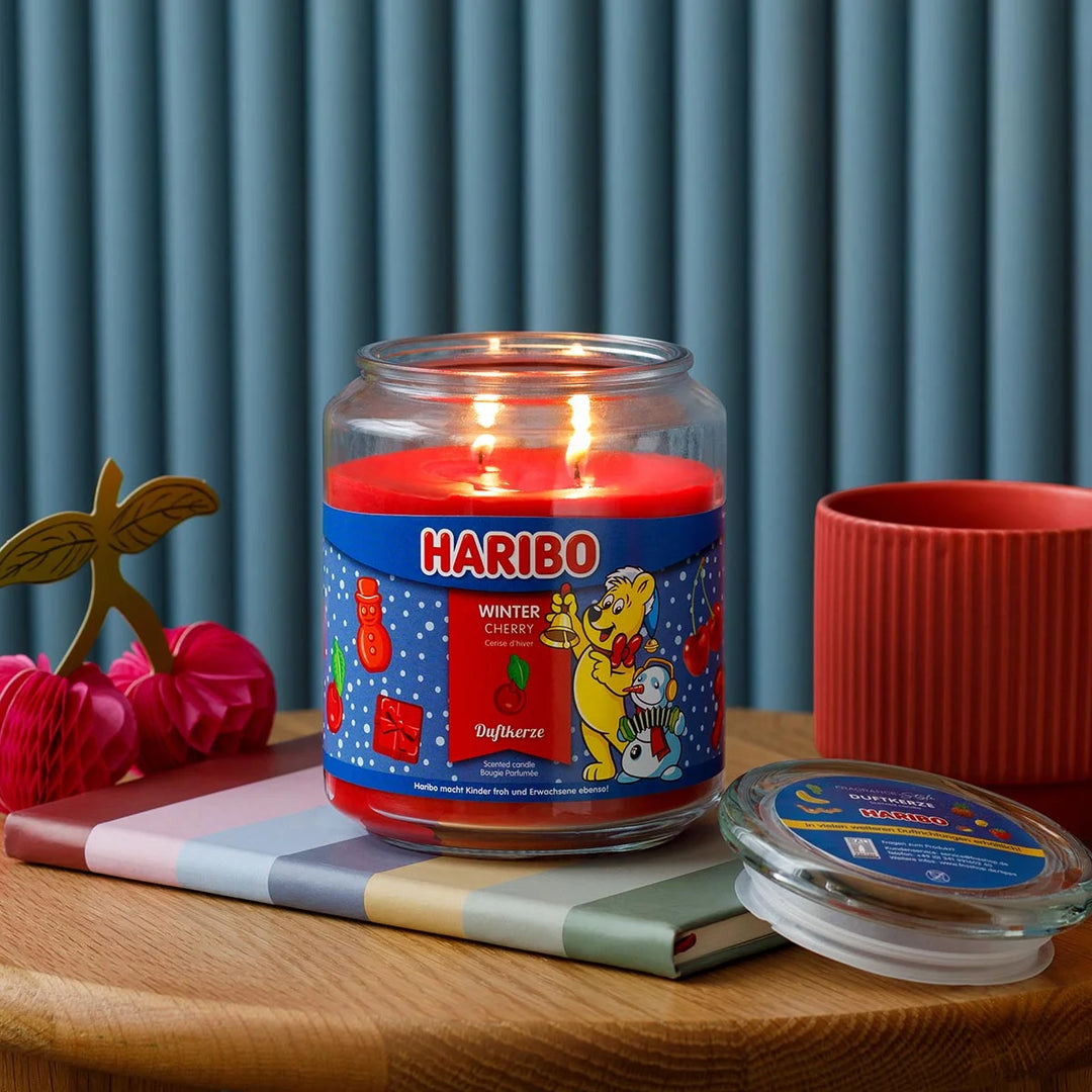 Haribo Winter Cherry Scented Candle 510g